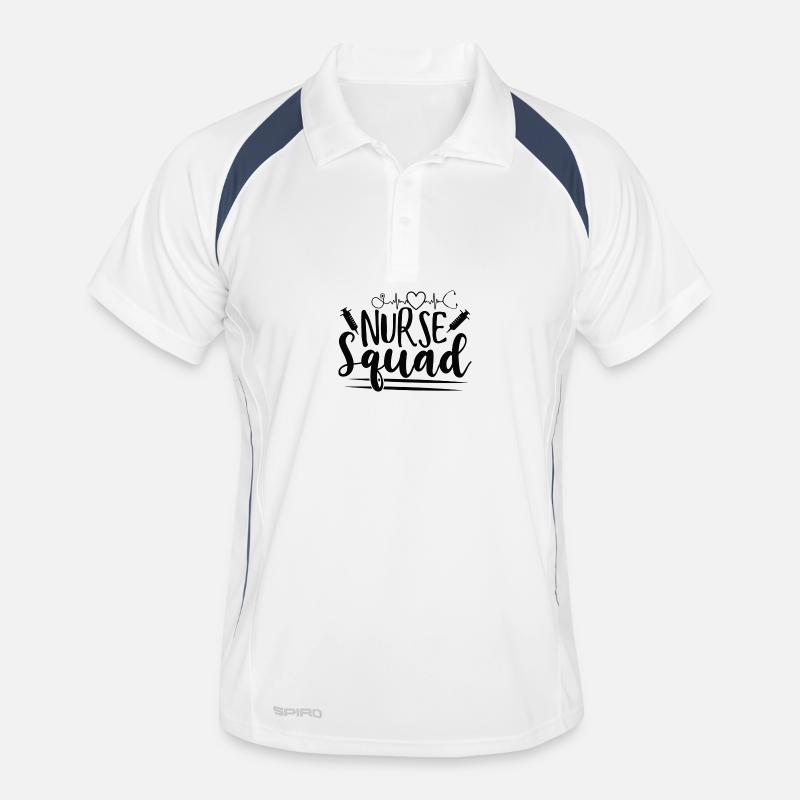 Nurse Squad Nursing Team Saying Men's Polo breathable