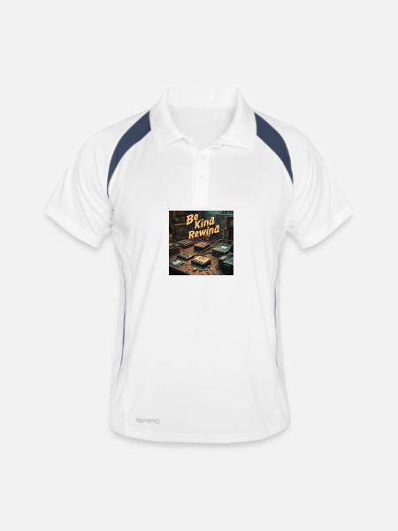 Be Kind Rewind Neon Retro Tech - Men's Polo breathable - white/navy - Front