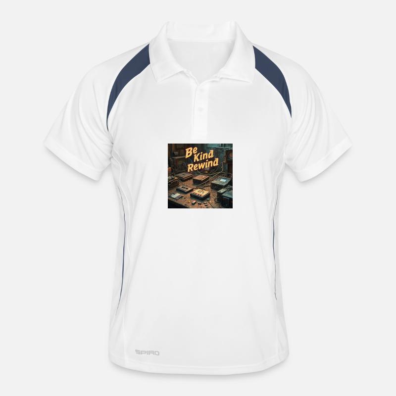 Be Kind Rewind Neon Retro Tech Men's Polo breathable