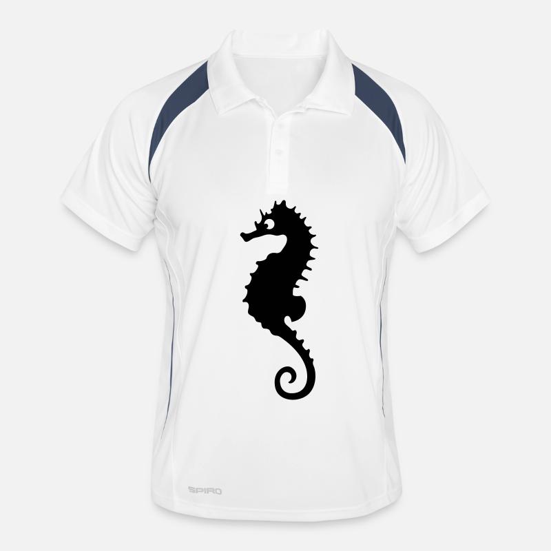 Seepferdchen Männer Polo atmungsaktiv