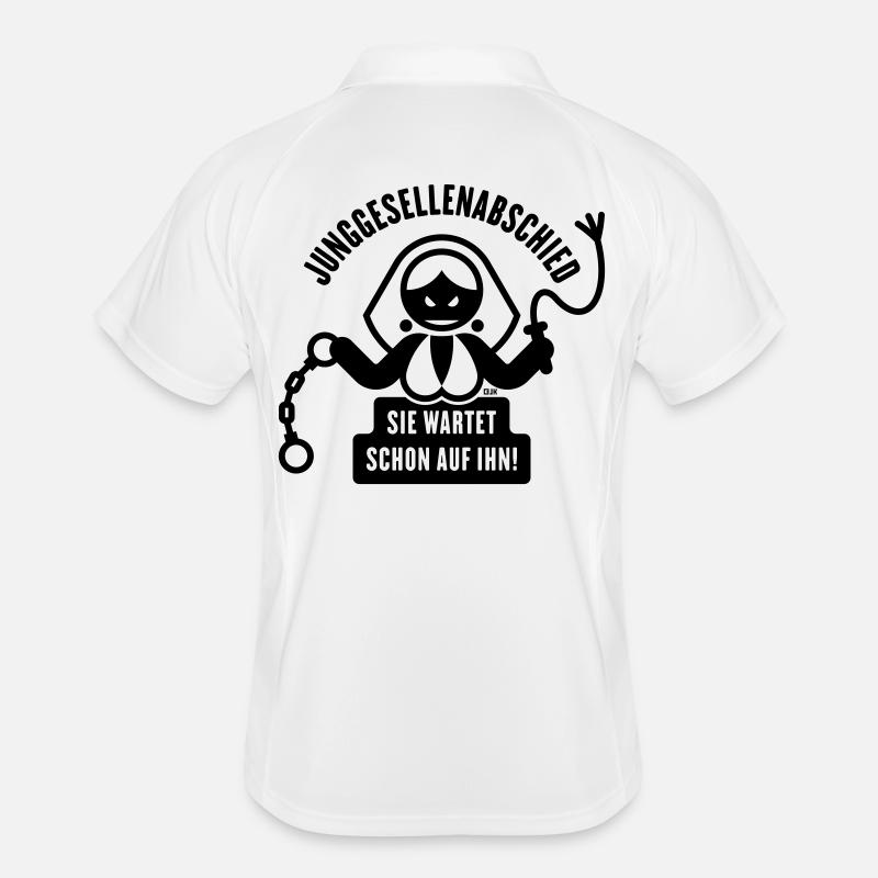 Junggesellenabschied – Sie Wartet Schon Auf Ihn! Männer Polo atmungsaktiv
