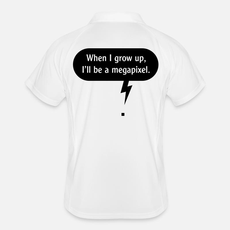 When I Grow Up, I’ll Be A Megapixel. (Pixel / B) Men's Polo breathable