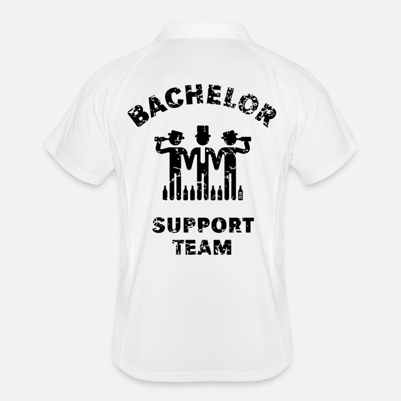 Bachelor Support Team (JGA Polterabend Vintage B) Männer Polo atmungsaktiv