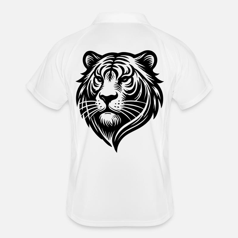 Tiger Head Logo Men's Polo breathable