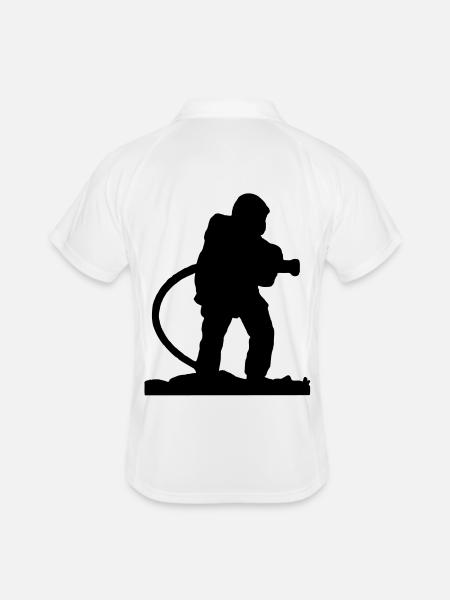 A Fire Spear - Men's Polo breathable - white/navy - Back
