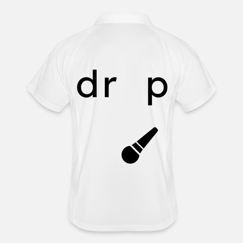 Drop the Microphone Gift - Men's Polo breathable - white/navy