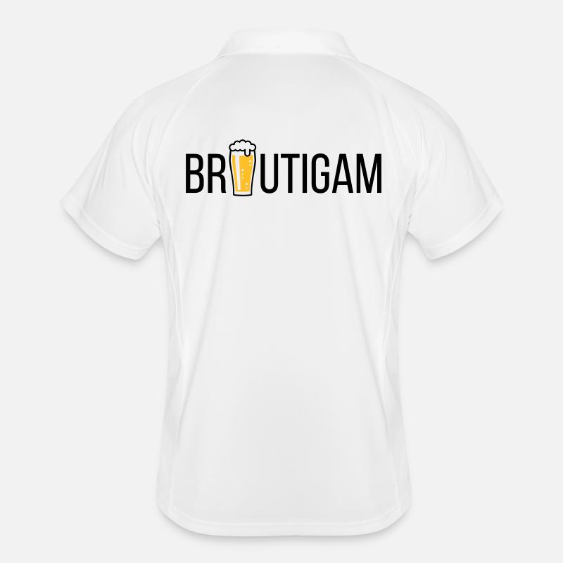 Bräutigam (Bier / Junggesellenabschied / POS) Männer Polo atmungsaktiv