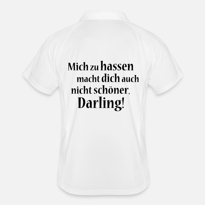 Dancing Fairy / Pixie / Elf with stars - Men's Polo breathable - white/navy