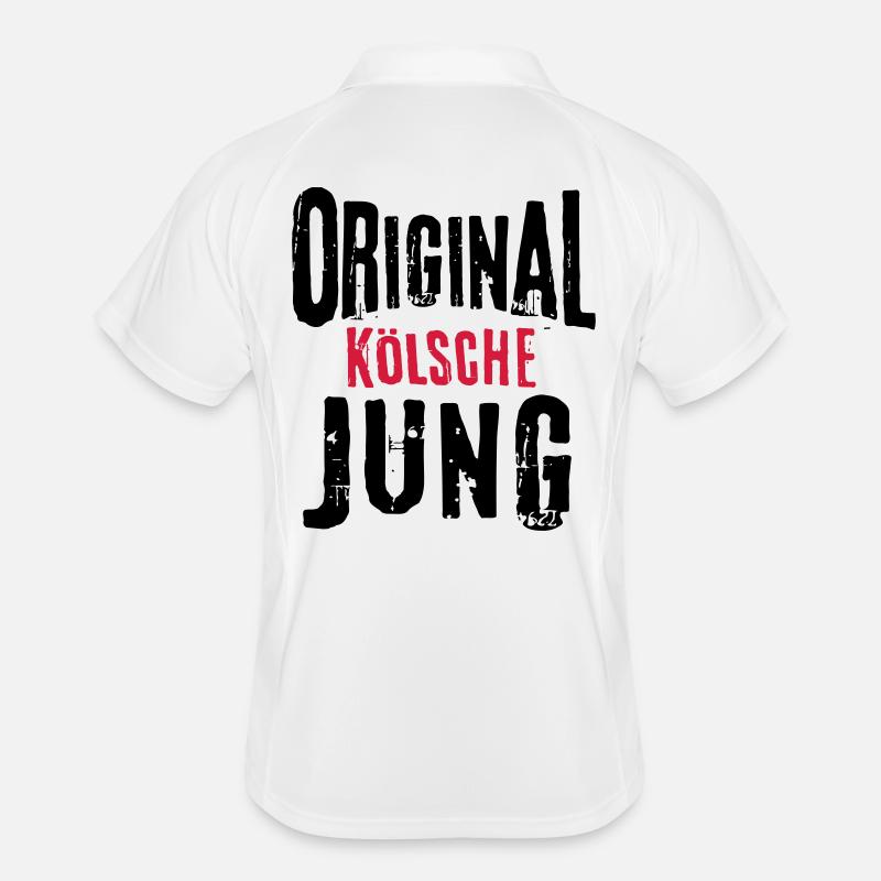 Kölsche Jung Kölner Original Geschenk Mann Köln Männer Polo atmungsaktiv