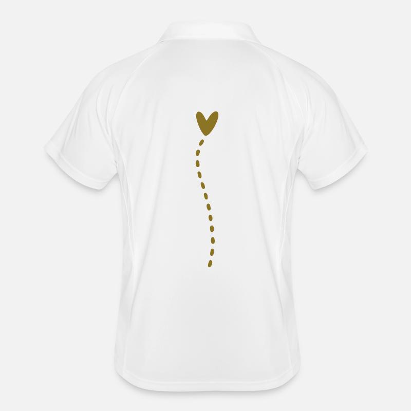 Heart Line Vertical Men's Polo breathable