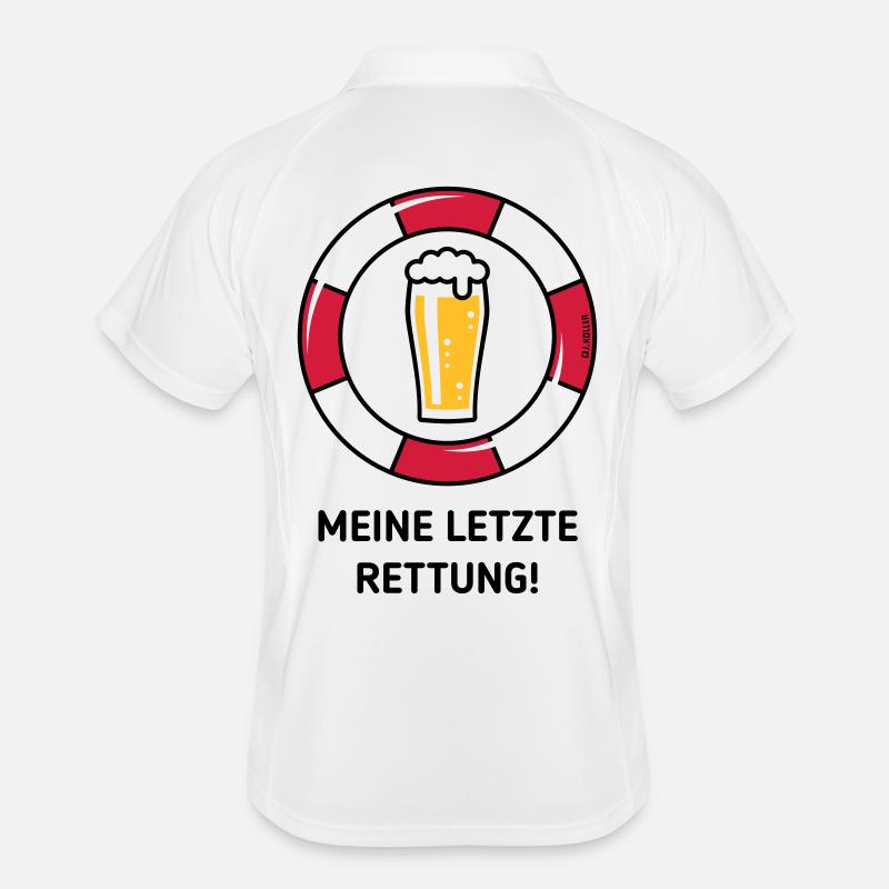 Meine Letzte Rettung! (Bier / Willibecher / POS) Männer Polo atmungsaktiv