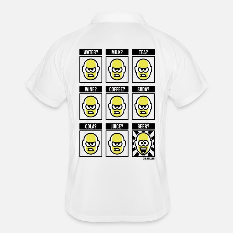 Nothing Beats A Beer! (Beer Drinker Funny POS 3C) Men's Polo breathable
