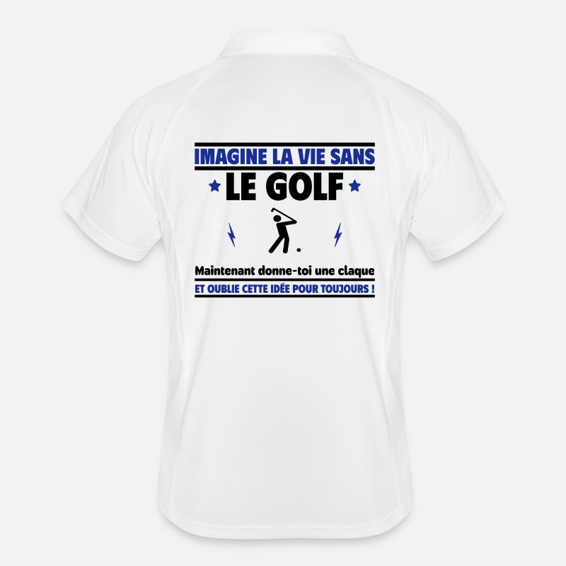 Imagine la vie sans golf, oublie cette idée Polo respirant Homme