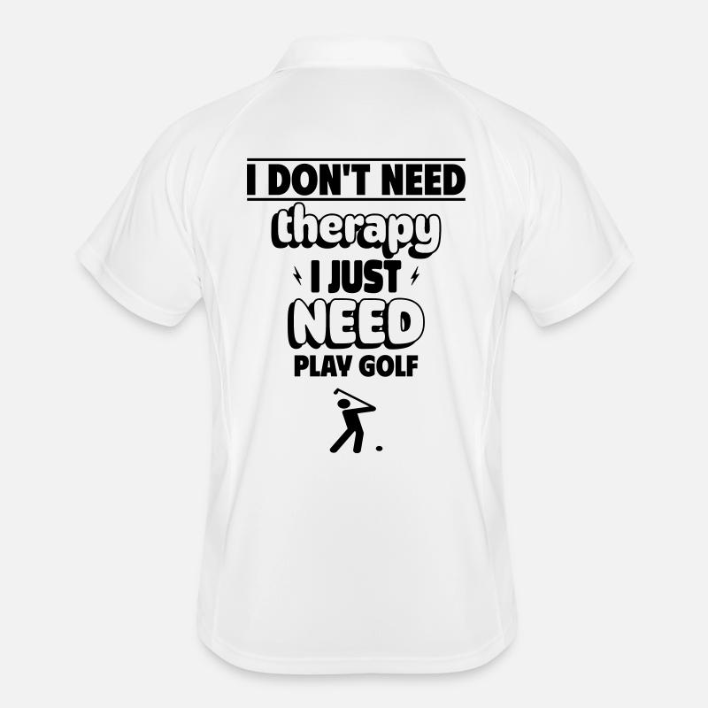 I just need ta play golf Men's Polo breathable