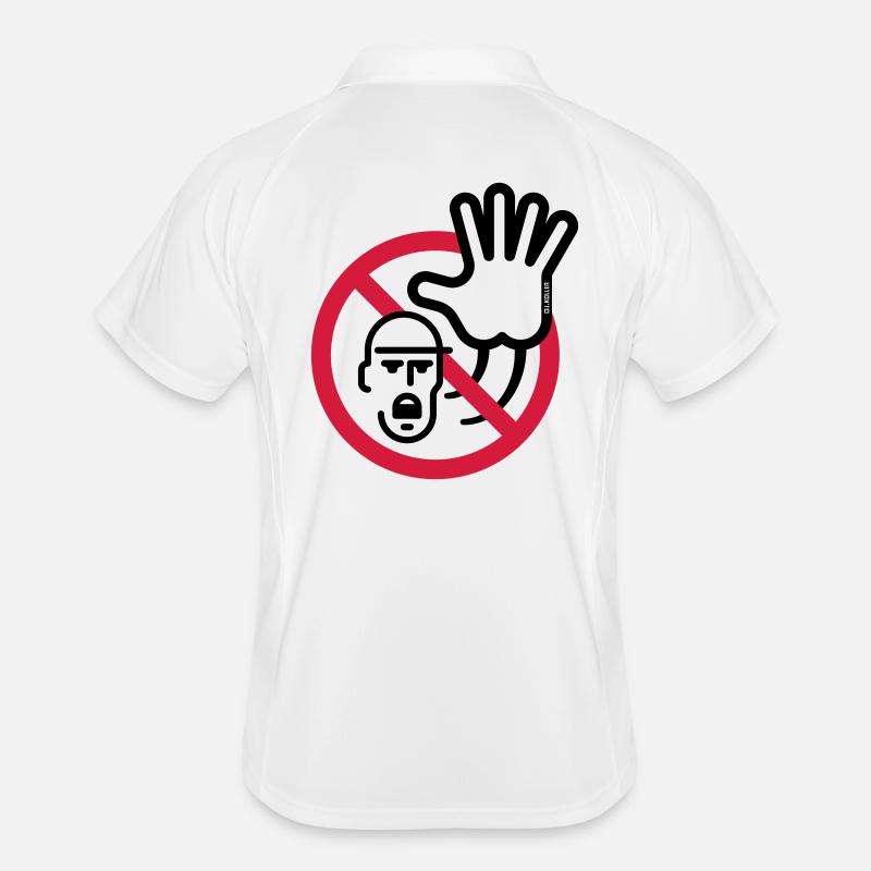 Panneau d’avertissement / avertissement / interdiction (symbole / 2C) Polo respirant Homme