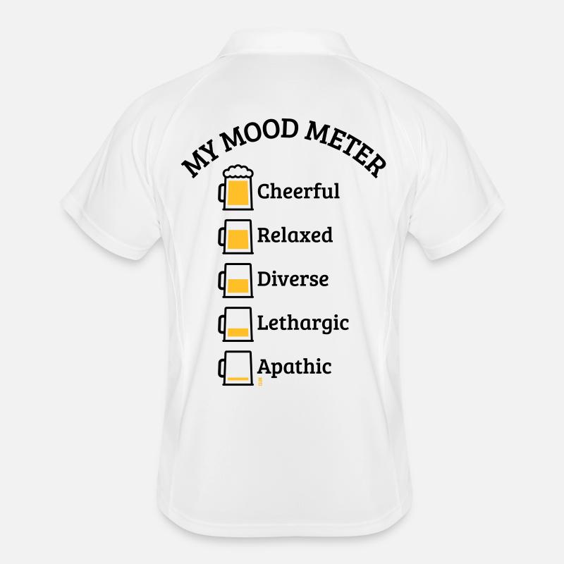My Mood Meter (Bier / Biertrinker / V3 / POS) Männer Polo atmungsaktiv