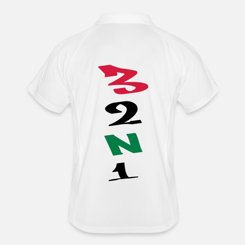 3 Gänge Gears Graffiti V-Form Männer Polo atmungsaktiv