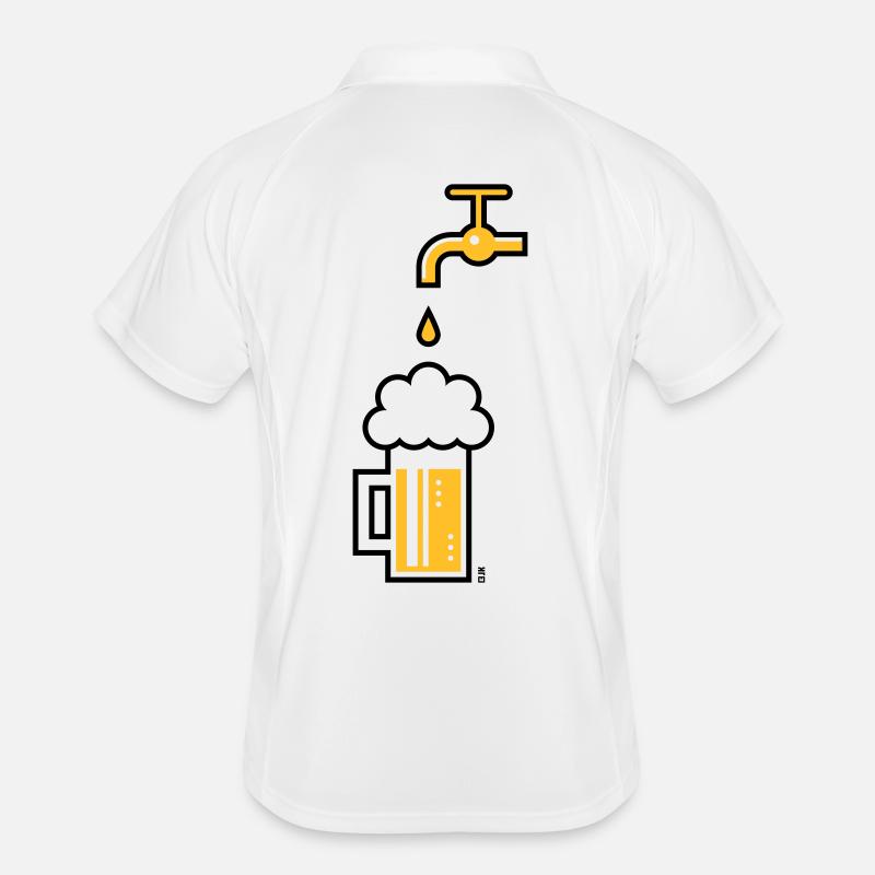 Robinet de chope à bière (Chope à bière Chope à bière / 2C) Polo respirant Homme