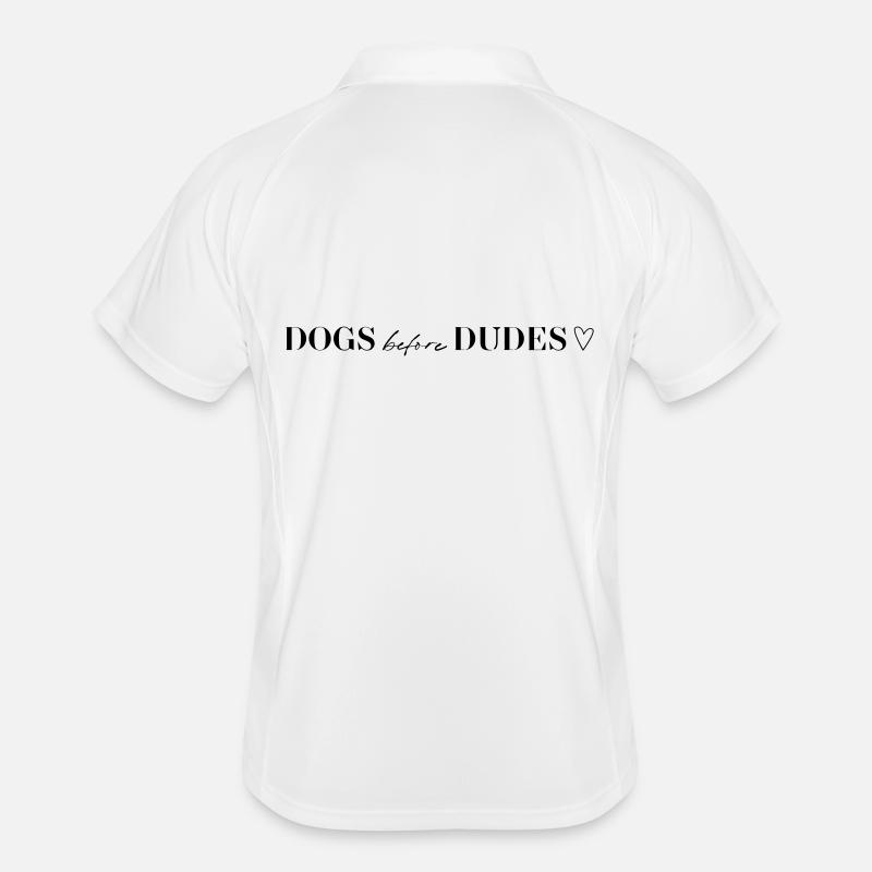 Chiens avant les mecs - T-Shirt Déclaration Polo respirant Homme