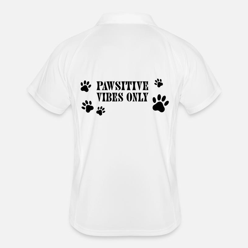 Pawsitive Vibes Only – Dog Paws Men's Polo breathable