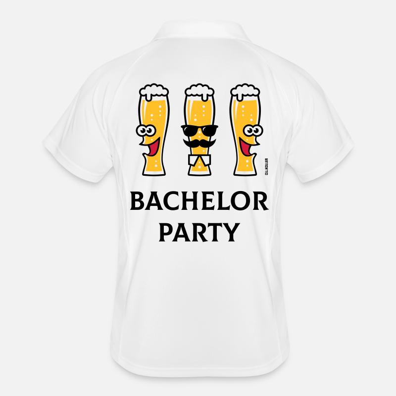 Bachelor Party (JGA / Bier / Biergläser / 3C) Männer Polo atmungsaktiv