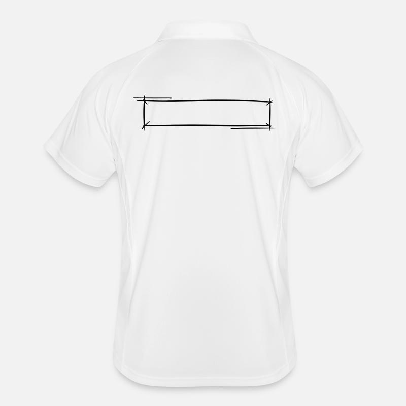 Decorative frame. Banner / Name Badge Template. Men's Polo breathable