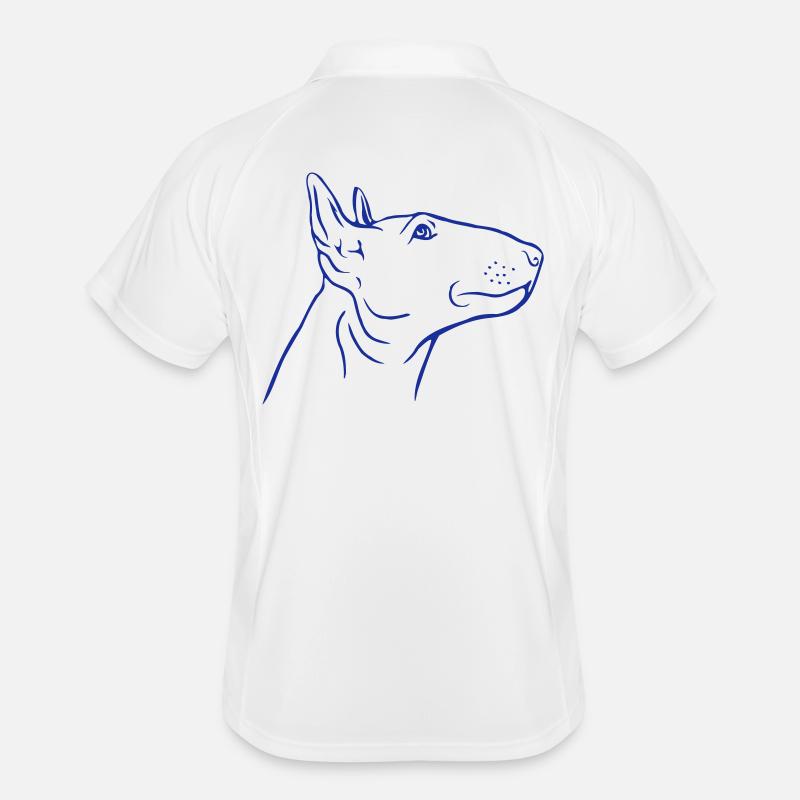 Tête de Bull Terrier de profil Polo respirant Homme