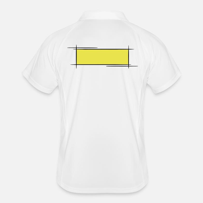 Decorative frame. Banner / Name Badge Template. Men's Polo breathable