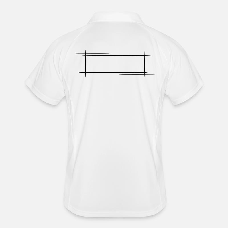 Decorative frame. Banner / Name Badge Template. Men's Polo breathable