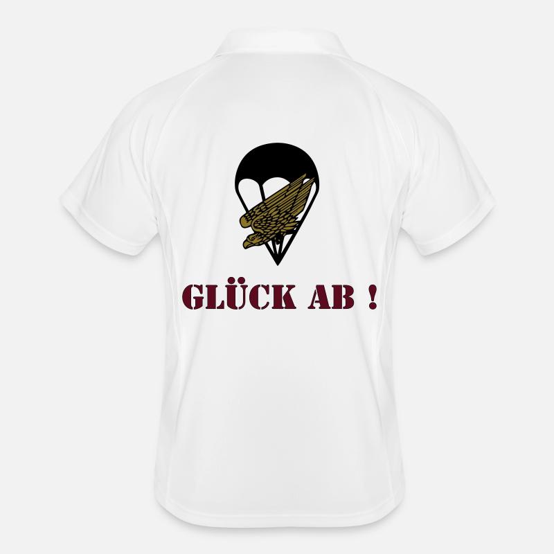 Glück ab Fallschirmjäger Männer Polo atmungsaktiv