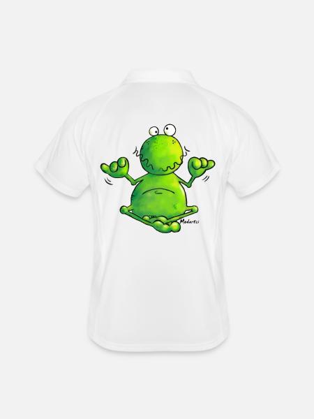 Grenouille - Polo respirant Homme - blanc/marine