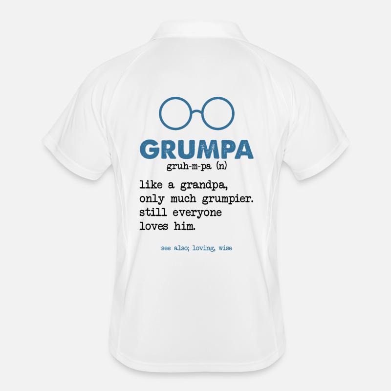 Grandpa - Opa Männer Polo atmungsaktiv