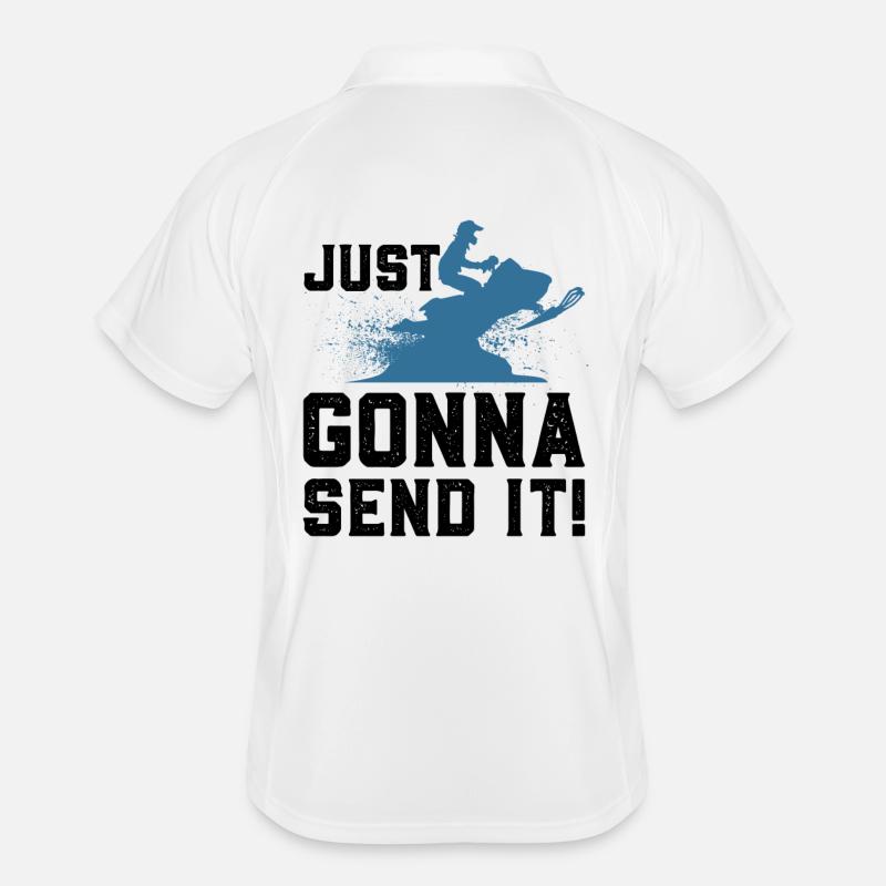 Snowmobiling Snowmobile Men's Polo breathable