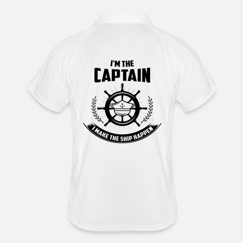 Boot - I'm The Captain Männer Polo atmungsaktiv