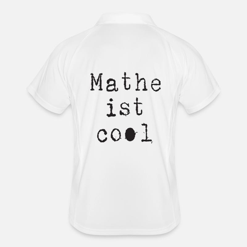 Math - Math is cool - Men's Polo breathable - white/navy
