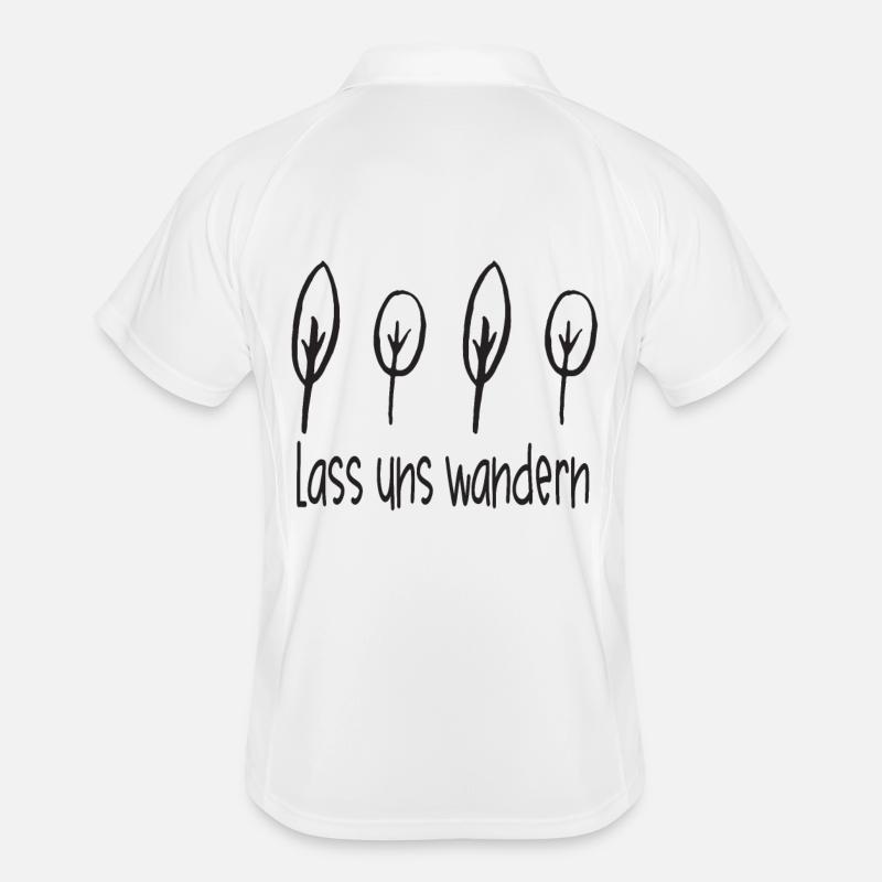 Wandern - Lass Uns Wandern Männer Polo atmungsaktiv