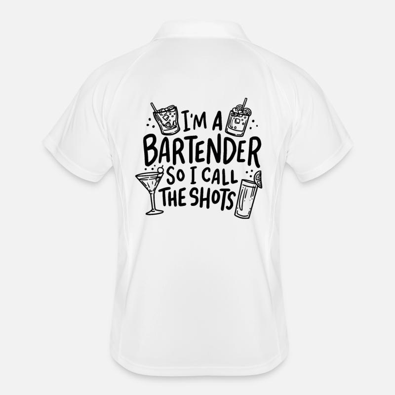 Barmans Boissons de serveur Polo respirant Homme