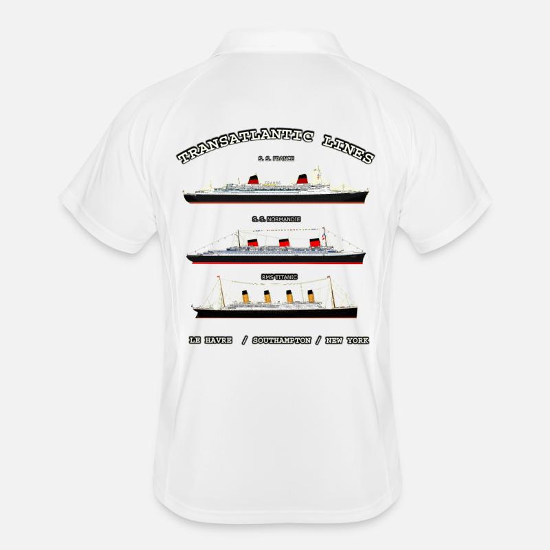 TRANSATLANTIC LINES Louis RUNEMBERG © Adagp Männer Polo atmungsaktiv