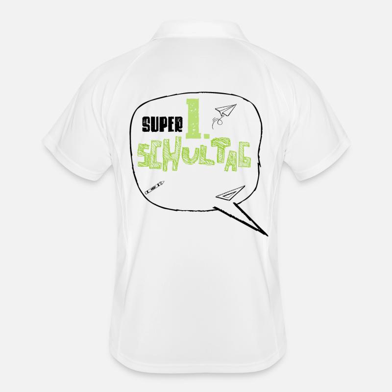 Erster Schultag Einschulung Männer Polo atmungsaktiv