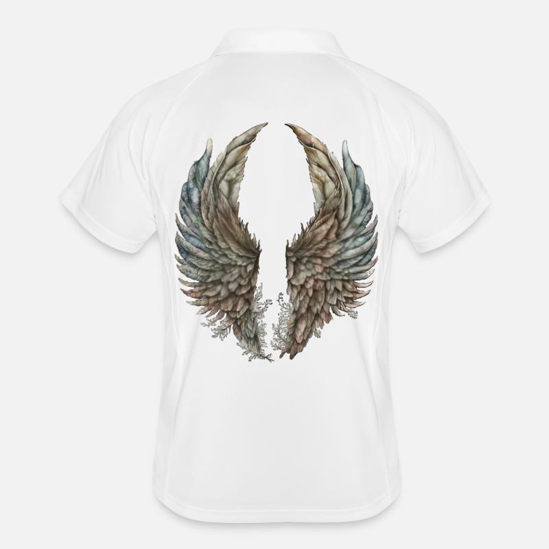 Ailes d'aquarelle pastel Polo respirant Homme
