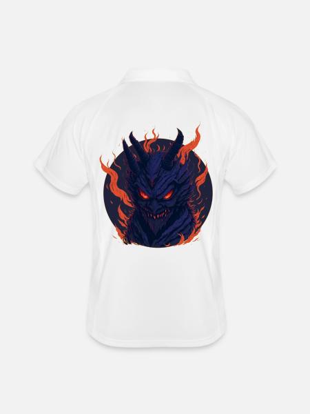 Lucifer - Men's Polo breathable - white/navy