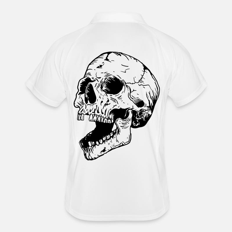 Totenkopf Männer Polo atmungsaktiv