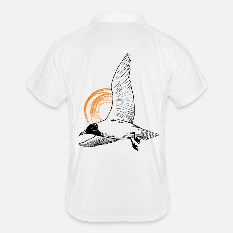 Tshirt Mouette - L’amour de la mer Polo respirant Homme