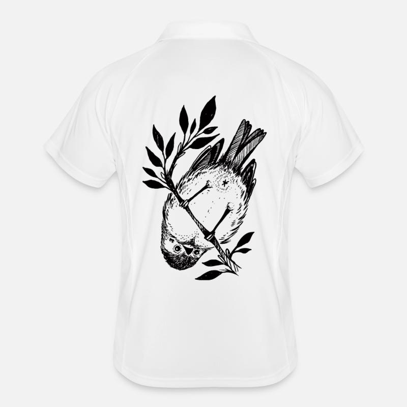 Kleiner frecher Vogel Männer Polo atmungsaktiv