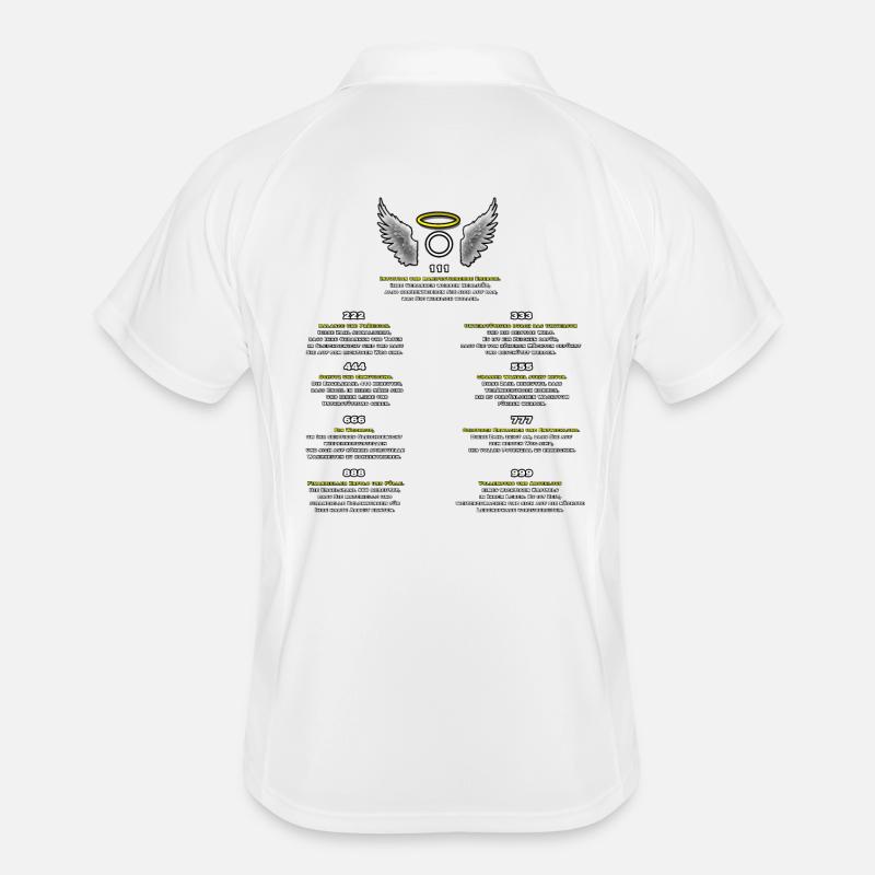 Engelzahlen Muster der Manifestation Männer Polo atmungsaktiv