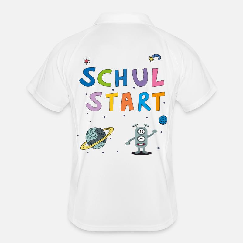 Schulstart Schulkind Männer Polo atmungsaktiv