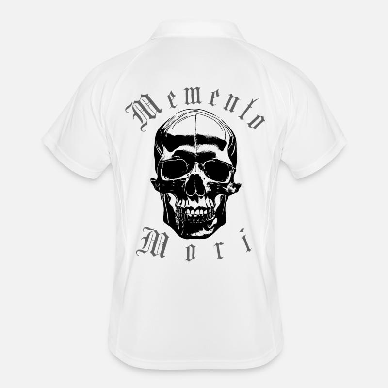 Crâne Memento Mori Polo respirant Homme