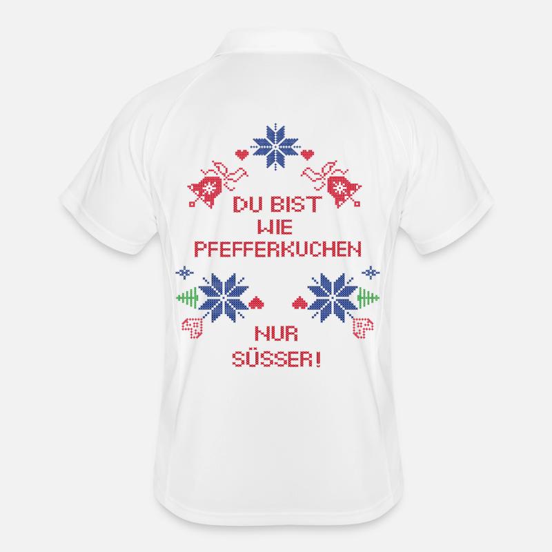 Gingerbread Advent Men's Polo breathable