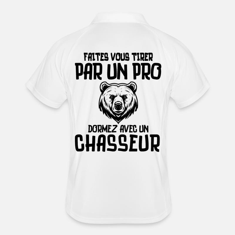 chasse, chasseur, anti-chasse Polo respirant Homme