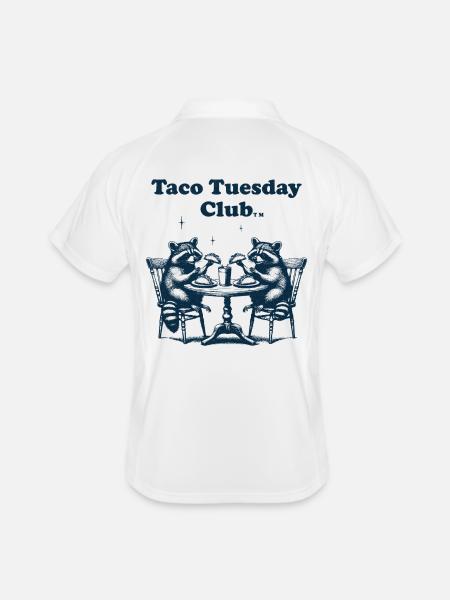 Taco Tuesday Club - Polo respirant Homme - blanc/marine - Dos